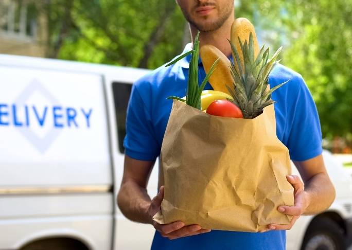 Home delivery of groceries